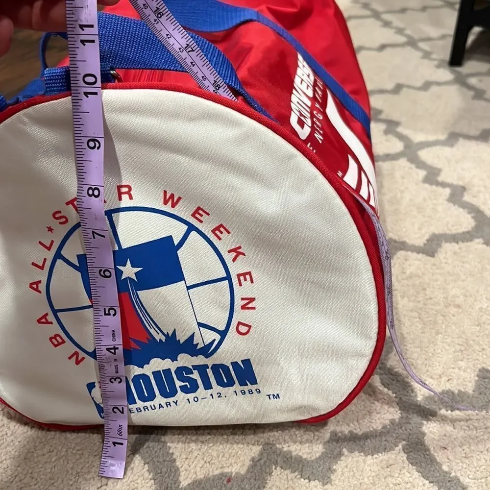 Converse NBA ALL STAR Weekend HOUSTON February 10-12 1989 Duffel Bag KARL MALONE